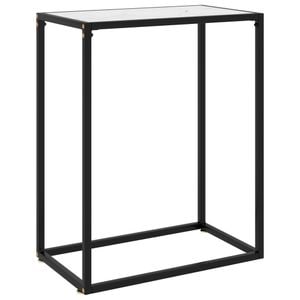 Consola living vidaXL, metal, 60 x 35 x 75 cm, alb