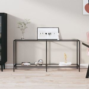 Consola living vidaXL, metal, 160 x 35 x 75.5 cm, transparent