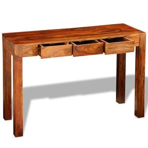 Consola living vidaXL, lemn, 120 x 40 x 80 cm, maro