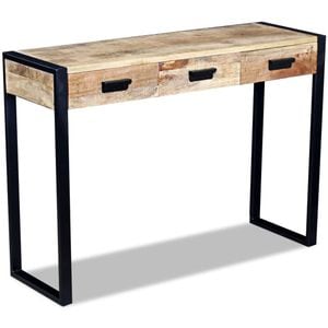 Consola living vidaXL, lemn, 110 x 35 x 78 cm, maro