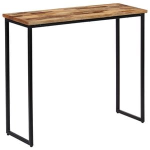 Consola living vidaXL, lemn, 90 x 30 x 76 cm, maro