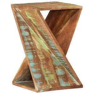 Masa laterala, VIDAXL, 1 kg, 35x35x55 cm, Lemn/Lemn, Multicolor
