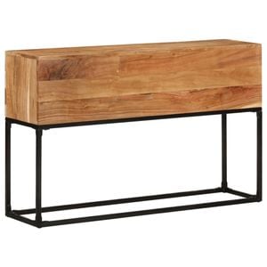 Consola living vidaXL, lemn, 120 x 30 x 75 cm, maro