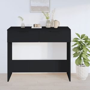 Consola living vidaXL, lemn, 90 x 36 x 75 cm, negru