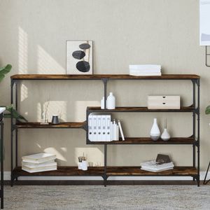 Consola living vidaXL, lemn, 160 x 32 x 95 cm, maro