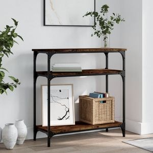 Consola living vidaXL, lemn, 75 x 29 x 75 cm, maro