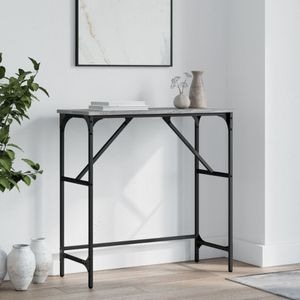 Consola living vidaXL, lemn, 75 x 32 x 75 cm, gri