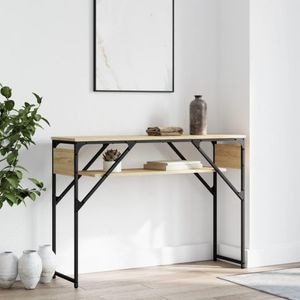 Consola living vidaXL, lemn, 105 x 30 x 75 cm, maro