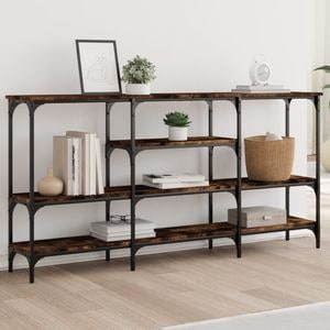 Consola living vidaXL, lemn, 160 x 29 x 80 cm, maro