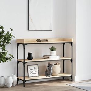 Consola living VIDAXL, lemn, 100 x 30 x 80 cm, maro