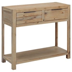 Consola living vidaXL, lemn, 82 x 33 x 73 cm, maro