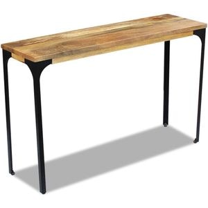 Consola living vidaXL, lemn, 120 x 35 x 76 cm, maro