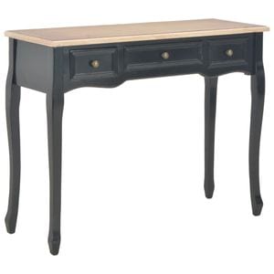 Consola living vidaXL, lemn, 100 x 35 x 78 cm, negru