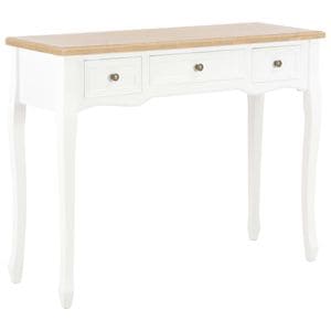 Consola living VIDAXL, lemn, 100 x 35 x 78 cm, alb