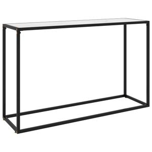 Consola living vidaXL, metal, 120 x 35 x 75 cm, alb