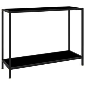 Consola living vidaXL, metal, 100 x 35 x 75 cm, negru
