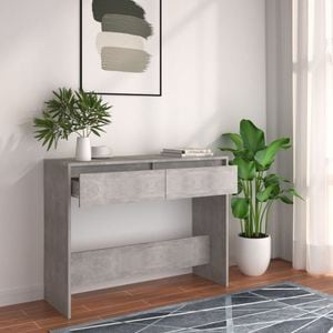 Consola living vidaXL, PAL, 100 x 35 x 76.5 cm, gri
