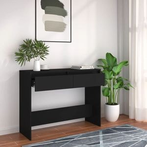 Consola living vidaXL, PAL, 100 x 35 x 76.5 cm, negru