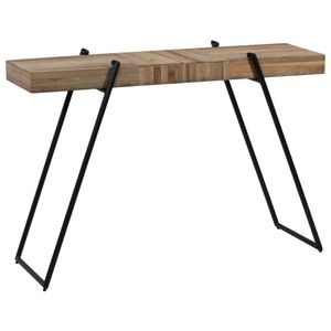 Consola living vidaXL, lemn, 120 x 35 x 81 cm, maro