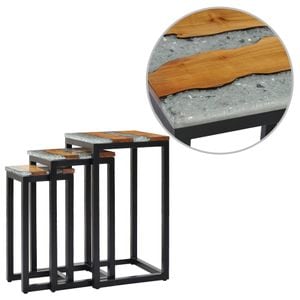 Mese suprapuse, VIDAXL, 1 kg, 39x39x70 cm, Lemn/Lemn, Maro