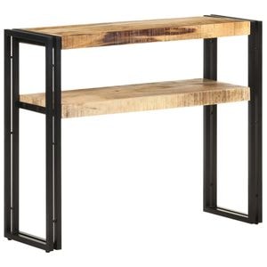 Consola living vidaXL, lemn, 90 x 30 x 75 cm, maro