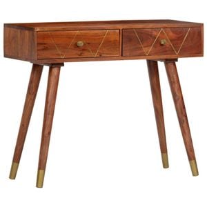 Consola living vidaXL, lemn, 90 x 35 x 76 cm, maro