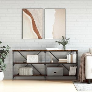 Consola living vidaXL, lemn, 160 x 30 x 75 cm, maro