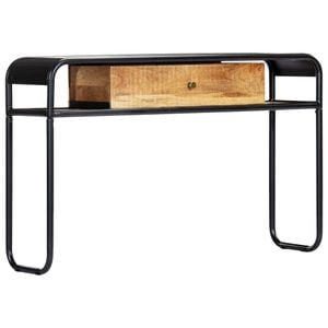 Consola living vidaXL, lemn, 118 x 30 x 75 cm, maro