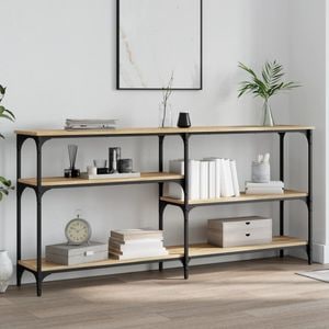 Consola living vidaXL, lemn, 160 x 29 x 75 cm, maro
