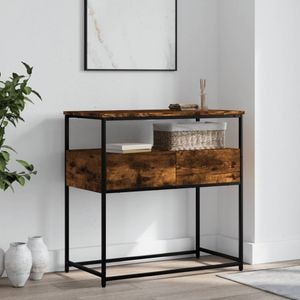 Consola living vidaXL, lemn, 75 x 40 x 75 cm, maro