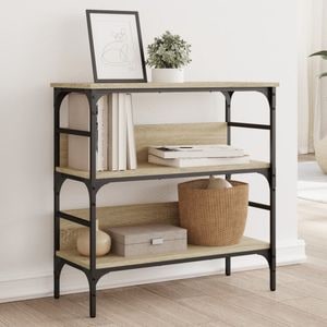 Consola living vidaXL, lemn, 75 x 32 x 75 cm, maro