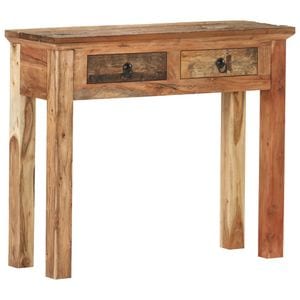 Consola living vidaXL, lemn, 90.5 x 30 x 75 cm, maro