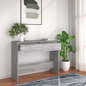 Consola living vidaXL, PAL, 100 x 35 x 76.5 cm, gri