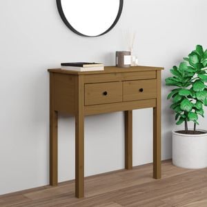 Consola living vidaXL, lemn, 70 x 35 x 75 cm, maro
