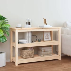 Consola living vidaXL, lemn, 110 x 40 x 74 cm, maro