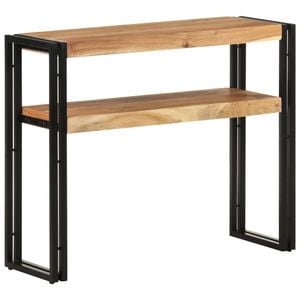 Consola living vidaXL, lemn, 90 x 30 x 75 cm, maro