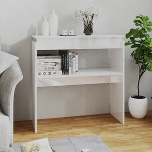 Consola living vidaXL, PAL, 80 x 30 x 80 cm, alb