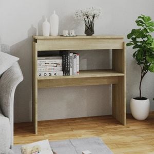 Consola living vidaXL, PAL, 80 x 30 x 80 cm, maro