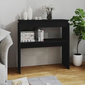 Consola living vidaXL, PAL, 80 x 30 x 80 cm, negru