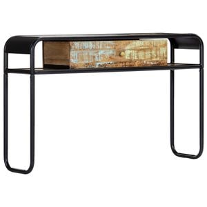 Consola living vidaXL, lemn, 118 x 30 x 75 cm, maro
