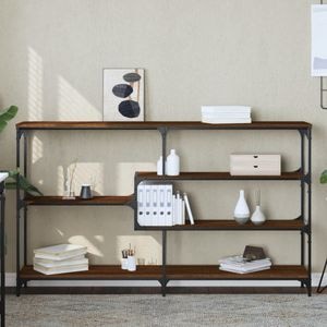 Consola living vidaXL, lemn, 160 x 32 x 95 cm, maro