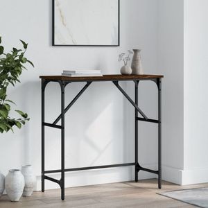 Consola living vidaXL, lemn, 75 x 32 x 75 cm, maro