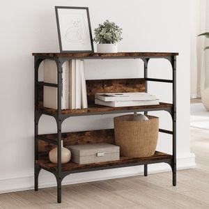 Consola living vidaXL, lemn, 75 x 32 x 75 cm, maro