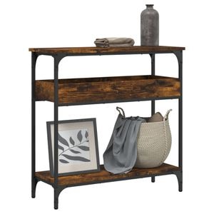 Consola living vidaXL, lemn, 75 x 29 x 75 cm, maro