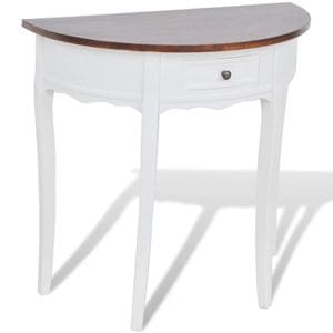 Consola living VIDAXL, lemn, 80 x 40 x 78 cm, alb