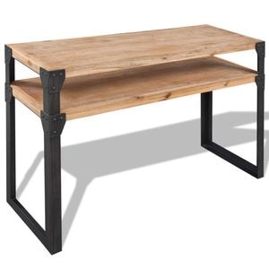 Consola living vidaXL, lemn, 120 x 40 x 85 cm, maro