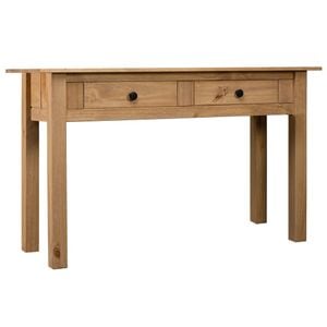 Consola living vidaXL, lemn, 110 x 40 x 72 cm, maro