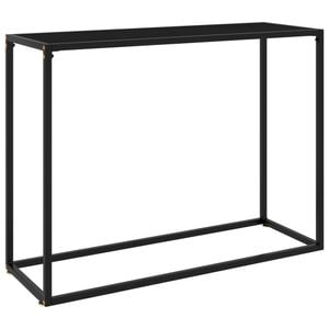 Consola living vidaXL, metal, 100 x 35 x 75 cm, negru