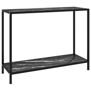 Consola living vidaXL, metal, 100 x 35 x 75 cm, negru