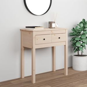 Consola living vidaXL, lemn, 70 x 35 x 75 cm, maro